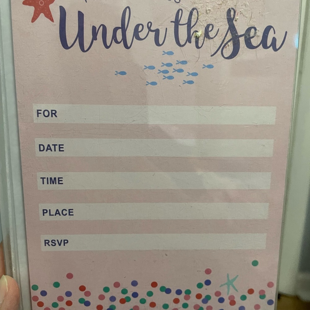 Under the Sea Invitation Cards